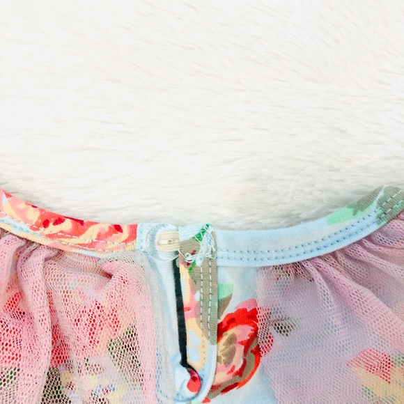 Miss B  NWOT Little girls floral top. - Picture 5 of 5